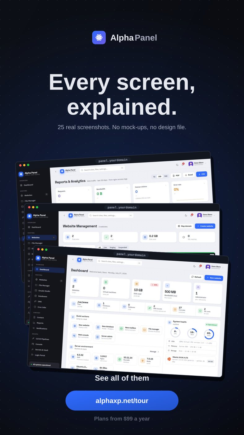 Story linking the product tour